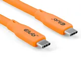 Club 3D USB Typ-C zu Typ-C Kabel 20 Gbps 240W 4K60Hz 2m orange