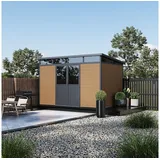 Weide Gartenhaus 3,48 x 2,12 m Braun