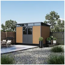 Weide Gartenhaus 3,48 x 2,12 m Braun