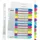 Leitz Ordnerregister WOW DIN A4 Vollformat, Überbreite 1-12 farbig 12-teilig, 1 Satz mit Prämie nach Registrierung