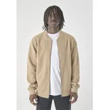 Cleptomanicx Outdoorjacke "Noitch Cruise", Herren, Gr. L, beige (beige, meliert), 43% Wolle, 37% Baumwolle, 20% Polyamid, unifarben, normal, Rundhals, Jacken Outdoorjacke, mit lockerem Schnitt