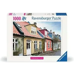 RAVENSBURGER 12000113 Puzzle 1000 Teile Häuser in Aarhus, Dänemark