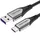 Vention Ladekabel aus Nylongeflecht USB-C auf USB-C Kabel in Grau Datenkabel 480 Mbit/s 2m