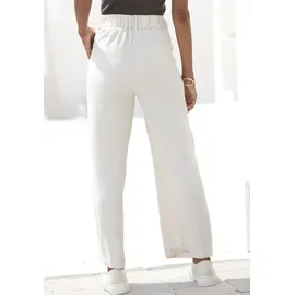 LASCANA Bundfaltenhose Beige 34