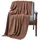 Homescapes Strickdecke 130 x 170 cm Braun
