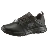 SKECHERS Sure Track Erath Slip On Sneaker, Black Leather, 35 EU