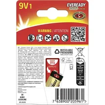 Eveready E304396500 9V 1 St.