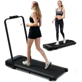 Alphaflow Walking Pad mit Steigung Laufband für Zuhause Klappbar Laufband Schreibtisch Gehband Under Desk Treadmill for Home Leise Kompakt with LED-Anzeige 1-12km/h