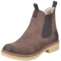 Rieker Damen Chelsea Boots Z5050, Frauen Stiefeletten,gefüttert,Stiefel,Bootee,Booties,halbstiefel,Kurzstiefel,braun (25),39 EU