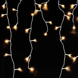Mojawo 120er LED Lichtervorhang Innen und Außen warmweiß
