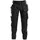 DASSY DASSY® FLUX Stretch-Arbeitshose mit Holstertaschen und Kniepolstertaschen - Größe 60 - SCHWARZ - 60