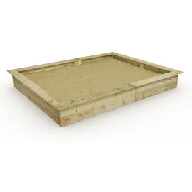 Wickey Holzsandkasten King Kong 195 x 300 cm mit Sitzrand beige/braun