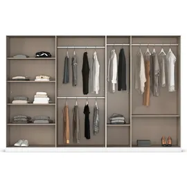 otto home Drehtürenschrank OTTO HOME "Kleiderschrank Schrank Garderobe AGORDO TOPSELLER Schlafzimmer", weiß (alpinweiß), B:315cm H:210cm T:54cm, Holzwerkstoff, Schränke, Drehtürenschrank, durchdachte Innenausstattung, in 7 Breiten und 2 Höhen MADE IN GERMANY,