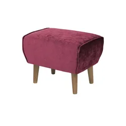 SOHO Hocker  Ellinor ¦ rot ¦ Maße (cm): B: 56 H: 46 T: 41