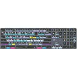 Logickeyboard LKB-RESB-TM-UK, Volle Größe (100%), Verkabelt & Kabellos, Bluetoot