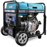 K&S Könner&Söhnen Diesel-Inverter-Generatoren KS 6100iDE ATSR, diesel notstromaggregat 5,5 kW, 2×Schuko 230 V, CEE 230 V 32 A,LED-Display, diesel Inverter - stromerzeuger mit Vorheizung