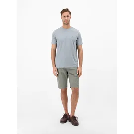 Lerros Chinoshorts LERROS "Bequeme Chino-Bermuda mit Gürtel und Minimalprint", Herren, Gr. 33, tinted grau, 98% Baumwolle, 2% Elasthan, Hosen Chinoshorts, Leichte Sommershorts aus 98% Baumwolle und 2% Elasthan, mit 4 Taschen