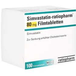 SIMVASTATIN-ratiopharm 80 mg Filmtabletten 100 St
