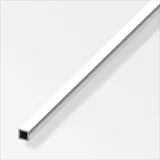 Alfer Vierkantrohr 1 m, 20 x 20 x 1 mm Alu eloxiert poliert Chrom Optik