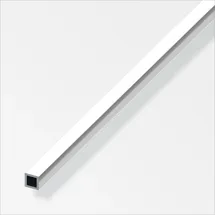 Alfer Vierkantrohr 1 m, 20 x 20 x 1 mm Alu eloxiert poliert Chrom Optik