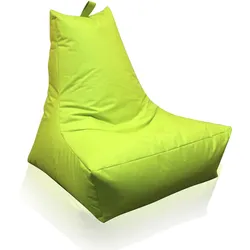 Sitzsack KINZLER "Lounge", grün (apfelgrün), B:100cm H:80cm, Polyester, Sitzsäcke