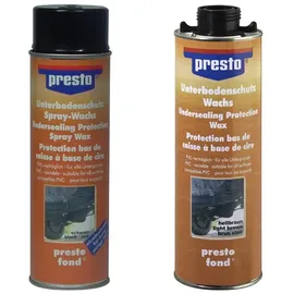 PRESTO Unterbodenschutz Wachs schwarz 1 St. 0,5 l