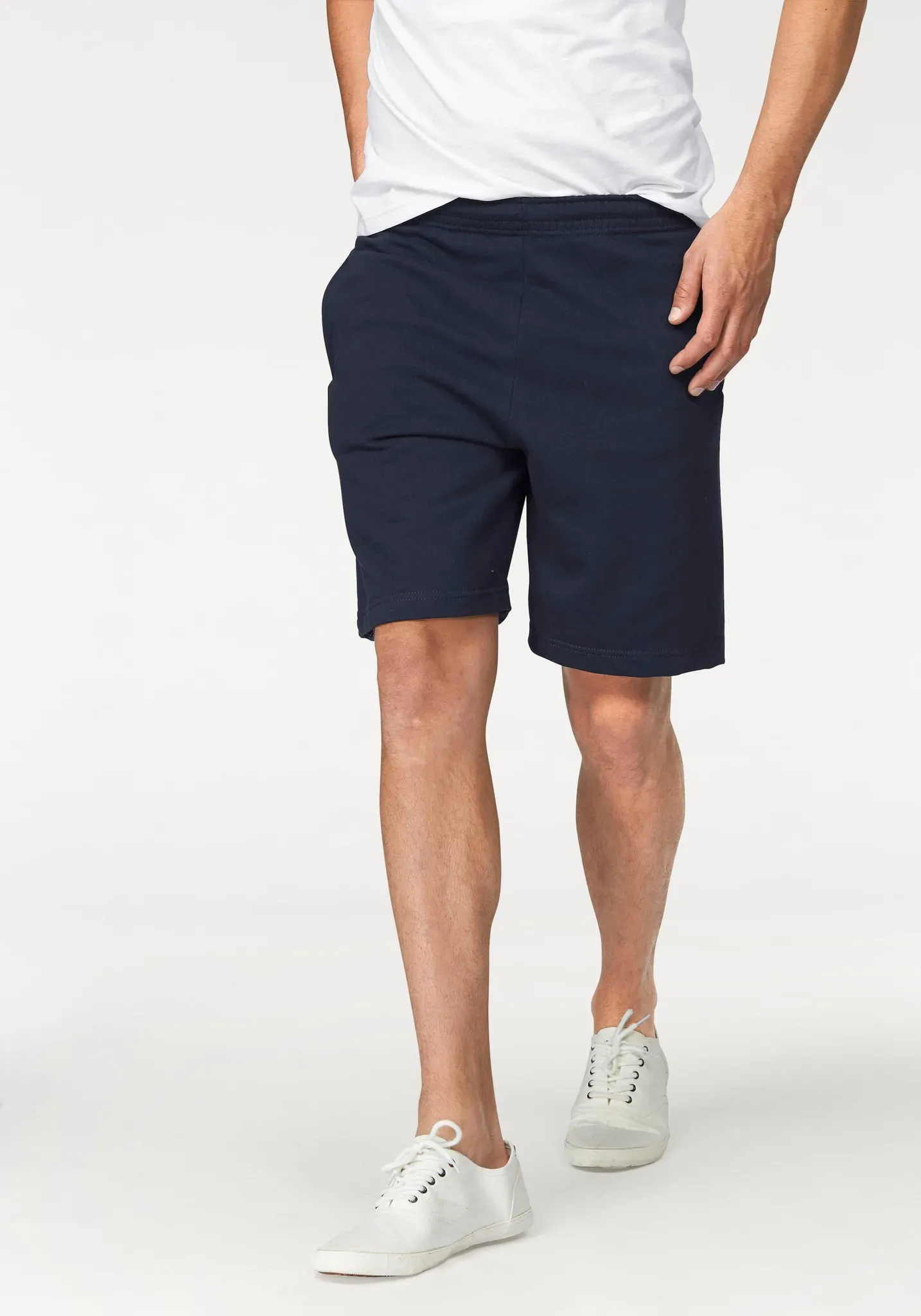 Sweatshorts Sommerhose in bequemer Form, Gr. L (48/50) - N-Gr, deep-navy, , 881222-L N-Gr