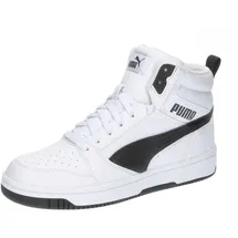 Puma Rebound V6 Mid Unisex Weiß/Schwarz 36