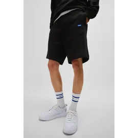 Hugo Sweatshorts aus reiner Baumwolle, Modell 'NASENSIO', Black, S