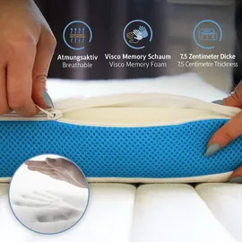 Komfortec Topper 140 x 200 cm weiß