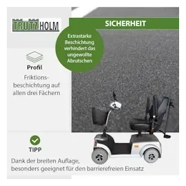 Baumarktplus DREIBREIT by TRUTZHOLM 3-fach Auffahrrampe klappbar 175cm Tragkraft 1020kg Alu grau schwarz beschichtet Verladerampe Rampe