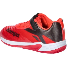 Kempa Unisex Kinder Wing 2.0 Junior Handballschuhe, Sportschuhe, Turnschuhe, Schwarz Rot,