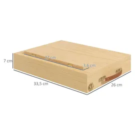 Vinsetto Tischstaffelei 1 St. 33,5L x 26B x 26H cm Natur