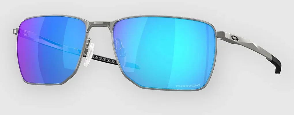 Oakley Ejector Satin Chrome Sonnenbrille prizm sapphire Gr. Uni