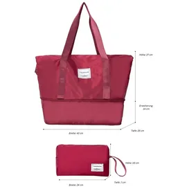 TRAVELHOUSE Ascona Koffer-Set 5-tlg. rot