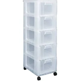 Really Useful Box Aufbewahrungsbox DT3526 5 x 12 l transparent