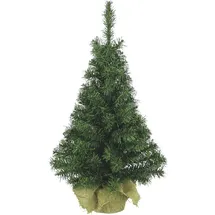 OEM Mini Weihnachtsbaum im Jute Sack Grün 75 cm