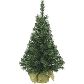 OEM Mini Weihnachtsbaum im Jute Sack Grün 75 cm