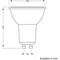 Ledscom.de Leselampe Bettleuchte LUNARA, Edelstahl, chrom matt, inkl. LED