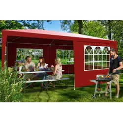 Casaria Festzelt Rimini 3x6m wasserabweisend Rot