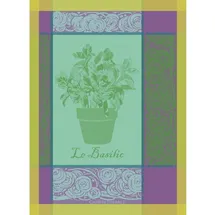 Garnier Thiebaut Basilic French Küchentuch, Jacquard, Violett
