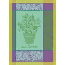 Garnier Thiebaut Basilic French Küchentuch, Jacquard, Violett