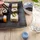 Intirilife Sushi Platte Servier Teller Teller, Schwarz