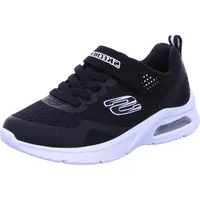 SKECHERS Microspec Max Torvix Sneaker, Black Textile Black White Trim, 34