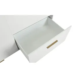 Paidi Kleiderschrank Enie 123,5 x 200,4 x 55,6 cm Eiche massiv weiß