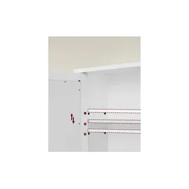 VASAGLE Spiegelschrank LHC002 weiß 56,5 x 13,0 x 58,5 cm