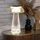 GLOBO LED Tischlampe Silber