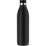 Emsa Isolierflasche »Trinkflasche Bludrop«, (1 Liter, auslaufsicher, 360°-rundum-Trinköffnung, 40 h kalt, 20 h warm schwarz