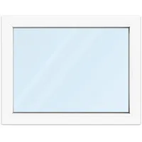 Fenster 90x70 cm, Kunststoff Profil aluplast IDEAL® 4000, Weiß, 900x700 mm, einteilig festverglast, 2-fach Verglasung, individuell konfigurieren