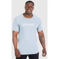 SMILODOX Herren T-Shirt Timmy Hellblau für Sport & Freizeit